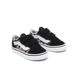 TODDLER FUN FLORAL OLD SKOOL VELCRO SHOES (1-4 YEARS)